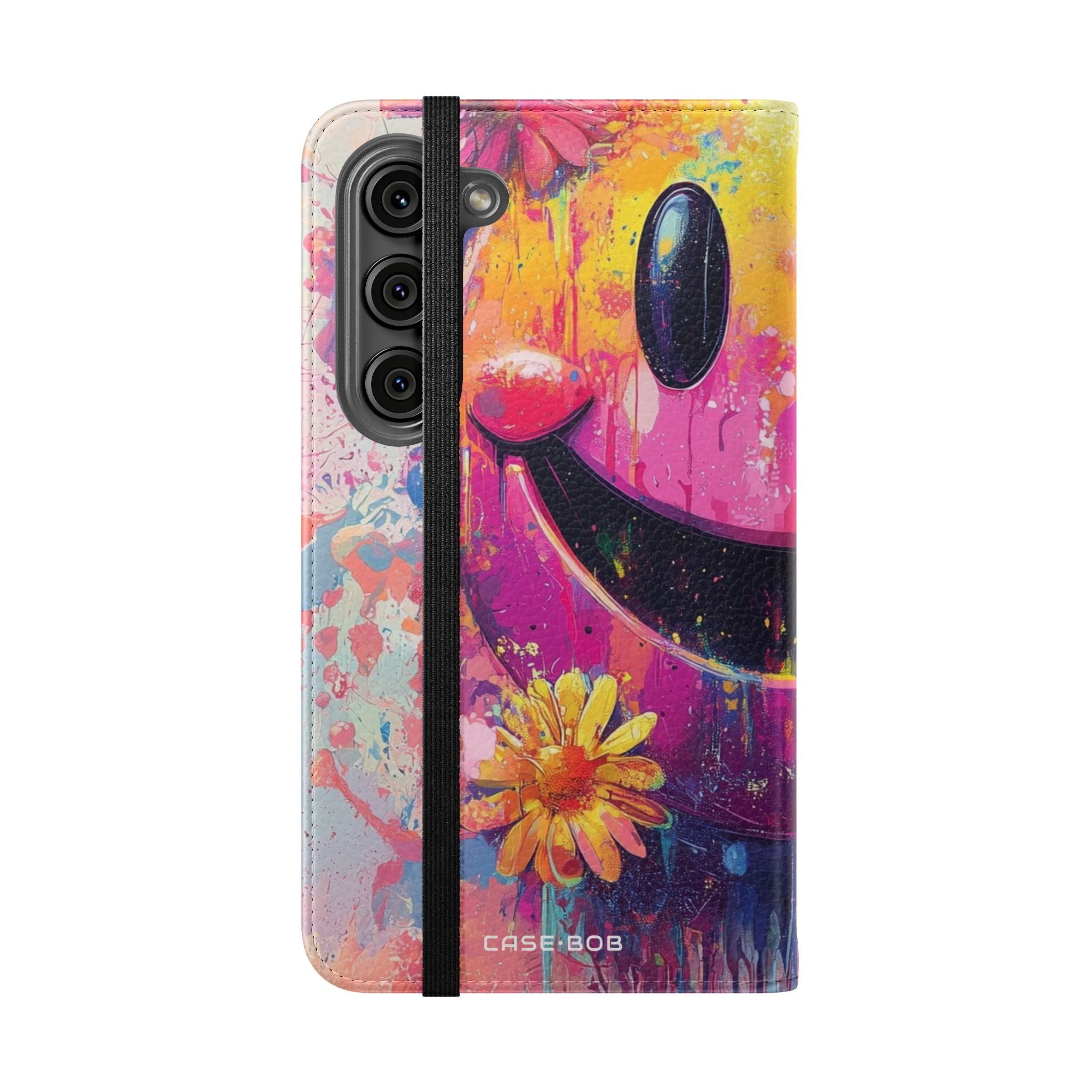 Smiley Bloom Drip - Samsung S23 Case - Wallet