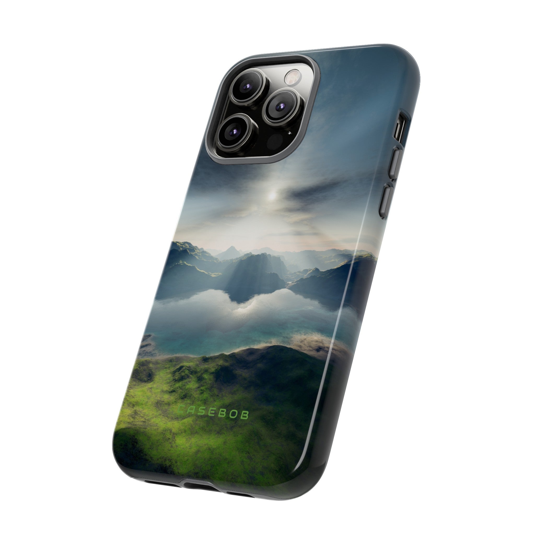 Landscape with Lake & Sun - Protective Phone Case