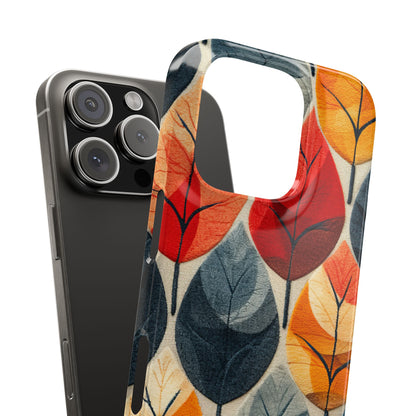 Autumn Leaf Design - Slim iPhone 16 Phone Case