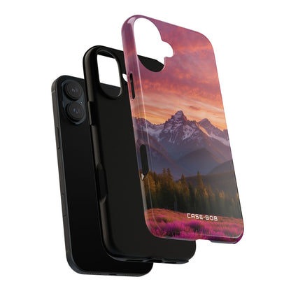 Snowy Peak Glow iPhone 16 Plus Case - Tough
