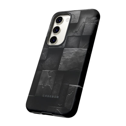 Black Geometric Elegance - Protective Phone Case