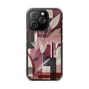 Marsala Design Showcase | Handyhülle für iPhone (Clear Impact Case – magnetisch) 