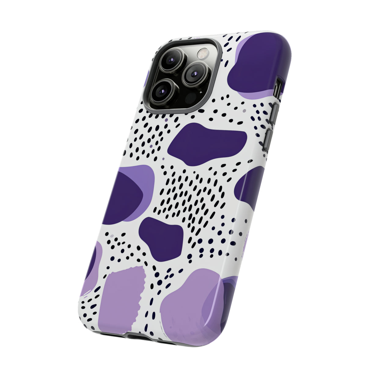 Purple Dots Elegance Case - Schutzhülle fürs Handy