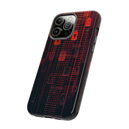 Encryption Aura: Security Gradient - Protective Phone Case