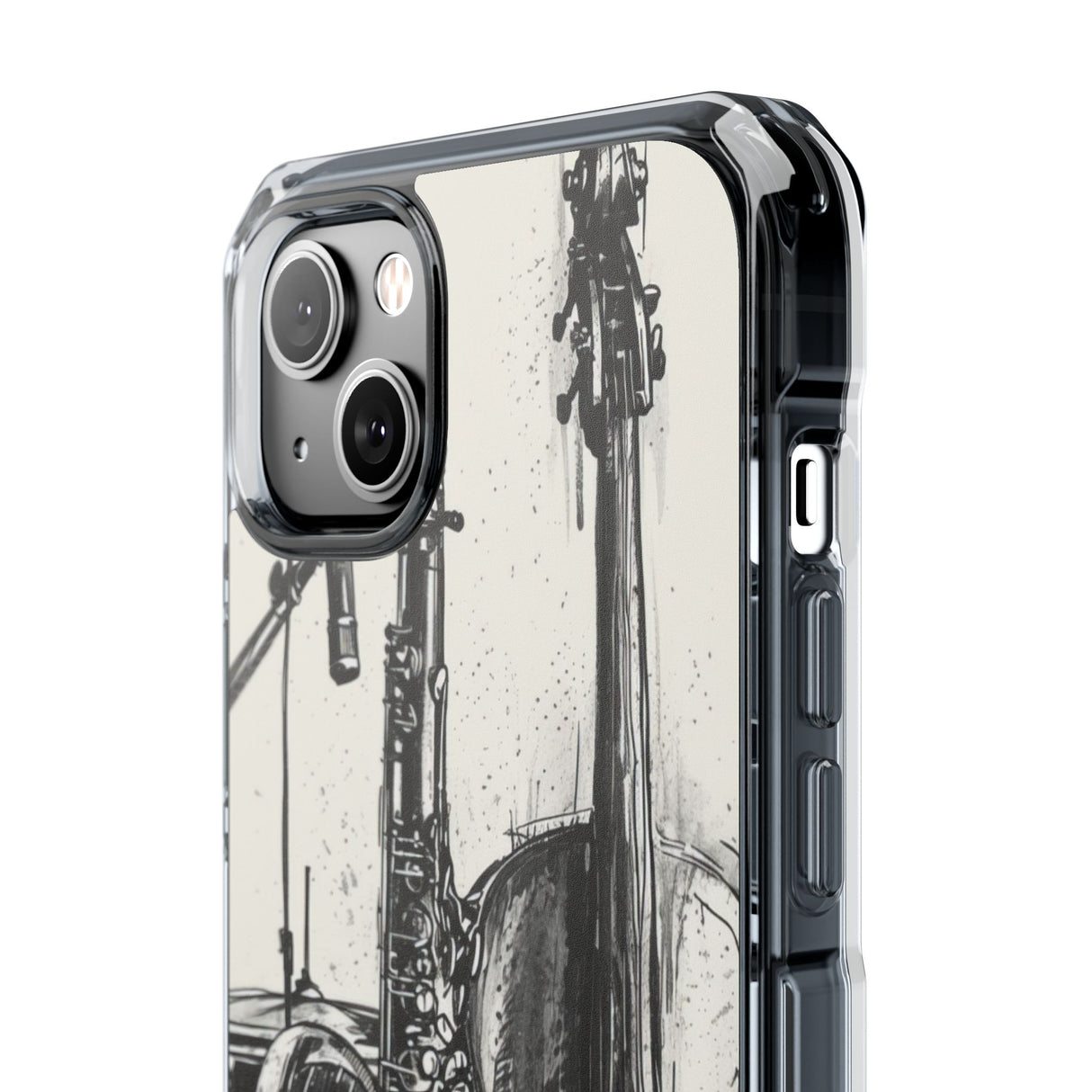 Jazz Ink Expressions - Phone Case for iPhone (Clear Impact - Magnetic)