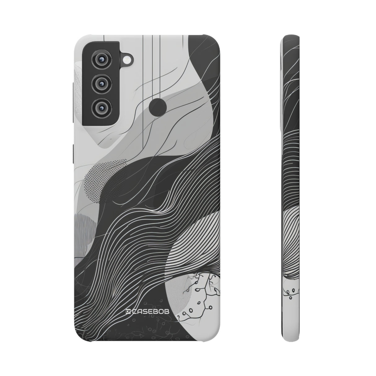 Monochrome Elegance | Slim Phone Case for Samsung