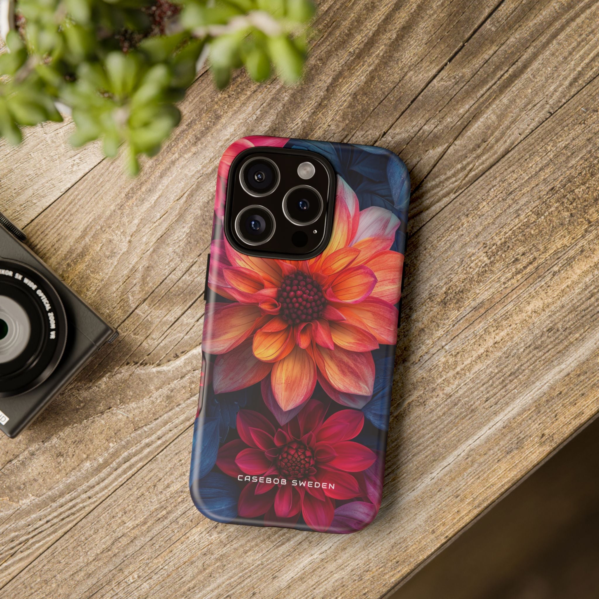 Fiery Bloom Harmony iPhone 16 - Tough Phone Case