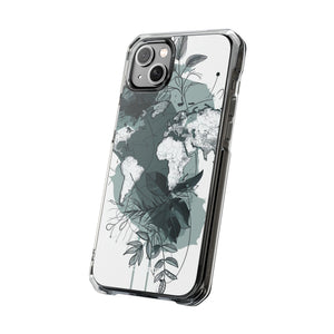 Botanical Cartography - Phone Case for iPhone (Clear Impact - Magnetic)