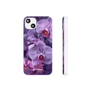 Strahlendes Orchideen-Design | Handyhülle für iPhone (flexible Hülle) 