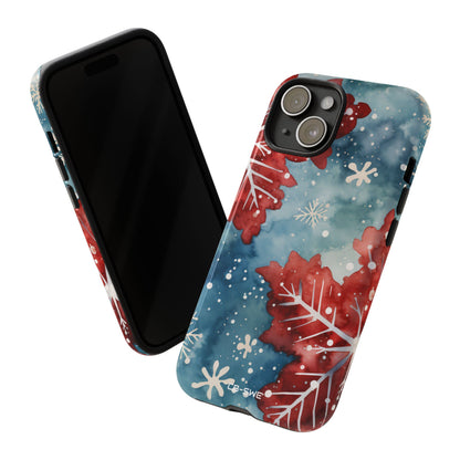 Winter Leaves Dance - iPhone Case