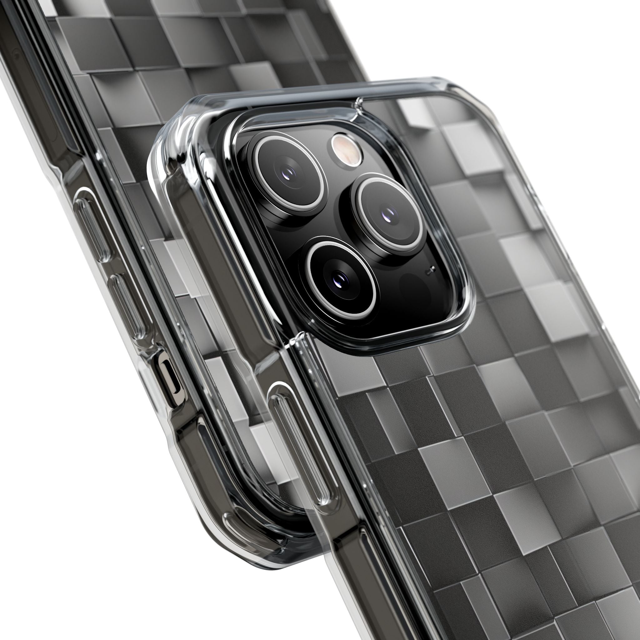 Monochrome Cube Depth iPhone 14 - Impact Clear+