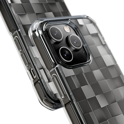 Monochrome Cube Depth iPhone 14 - Impact Clear+
