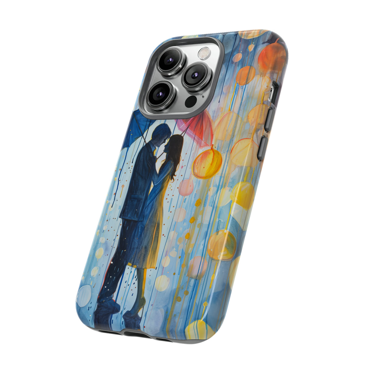 Rainy Day Love Umbrellas - Protective Phone Case