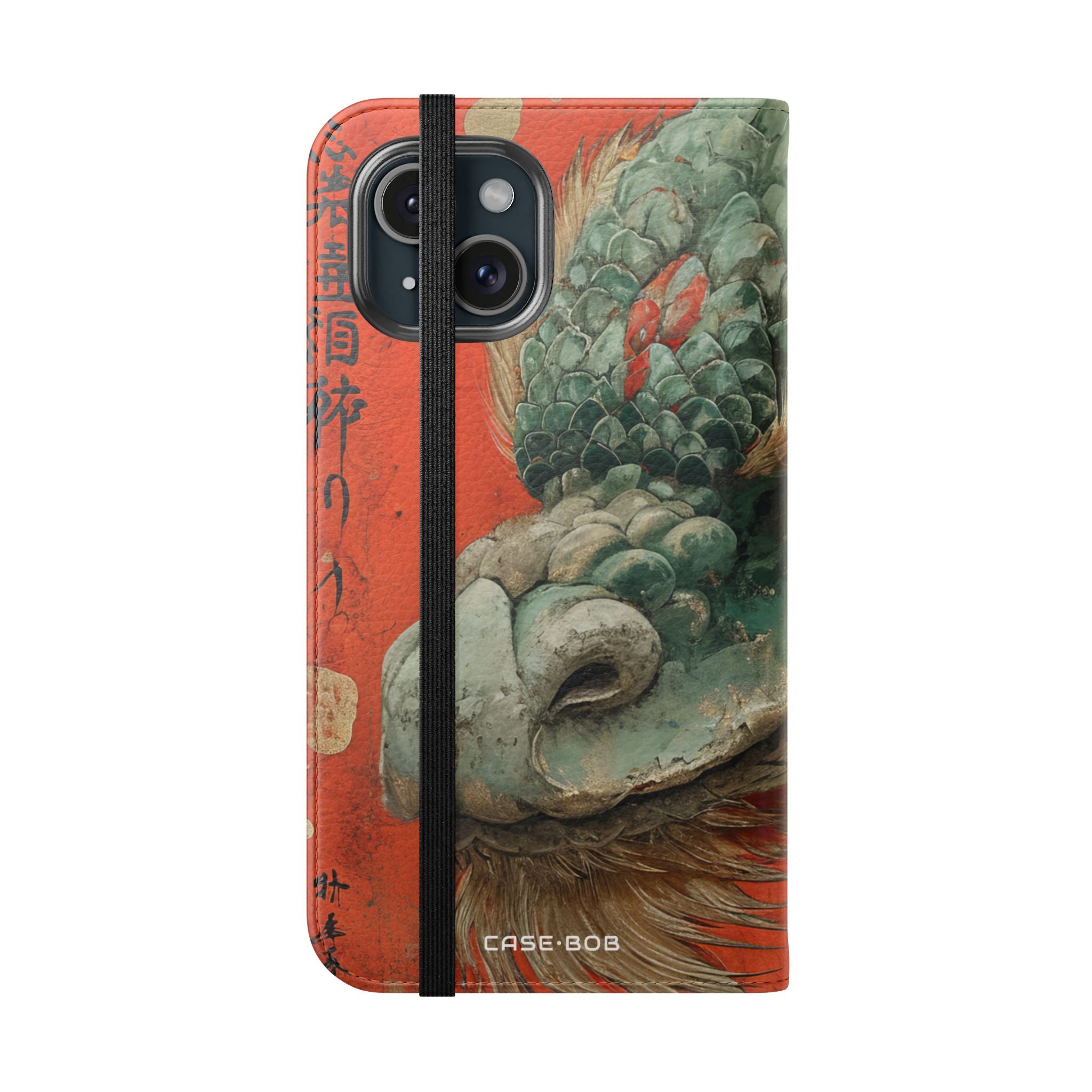 Drakenblik Crimson - iPhone 15 Case - Portemonnee