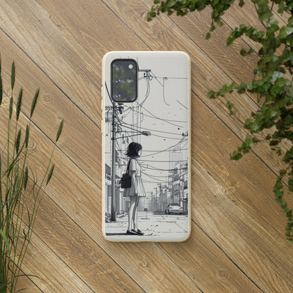 Urban Solitude Sketch | Biodegradable Phone Case