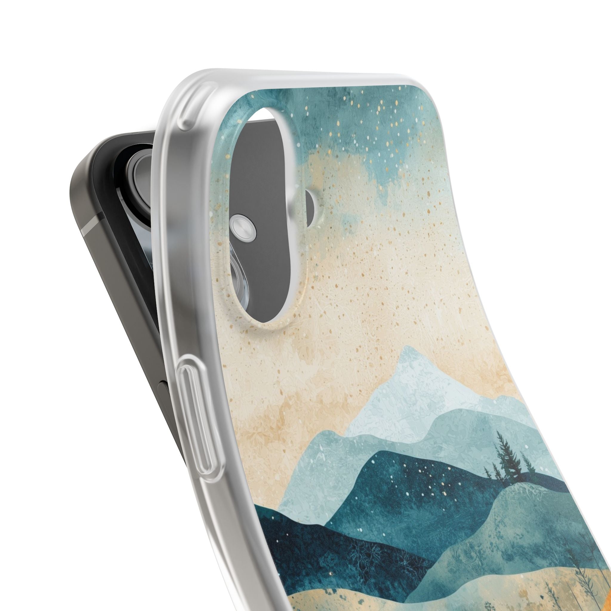 Moonlit Mountains iPhone 16 Plus Case - Soft