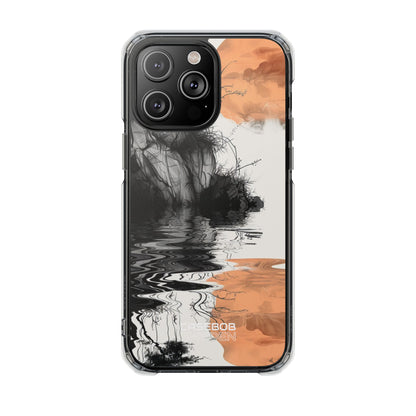 Orange Moon Reflection iPhone 14 - Impact Clear+