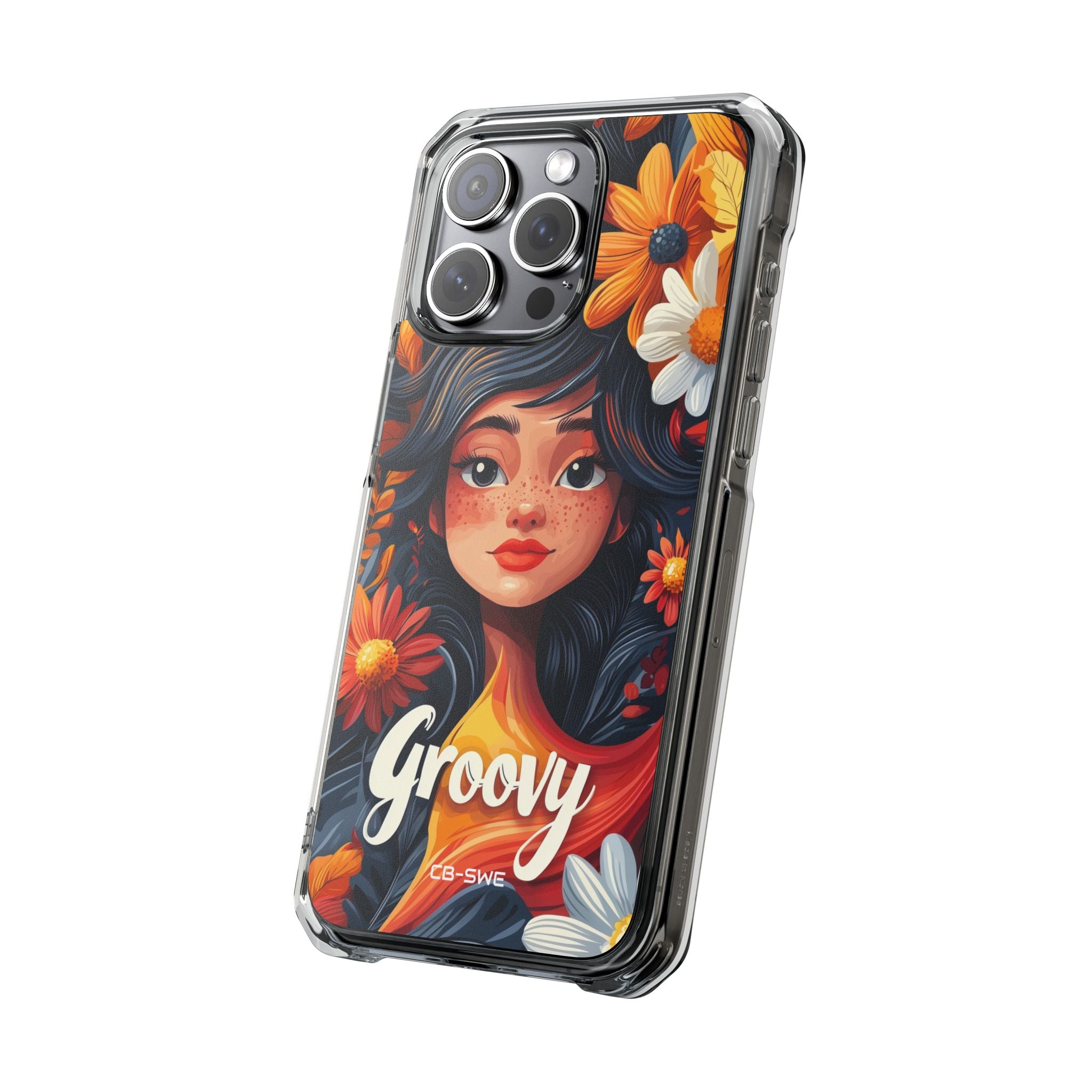 Floral Girl Smiles iPhone Case - Impact