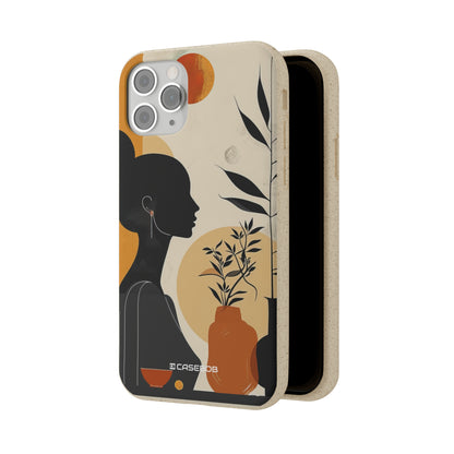 Modern Silhouette Tranquility | Biodegradable Phone Case