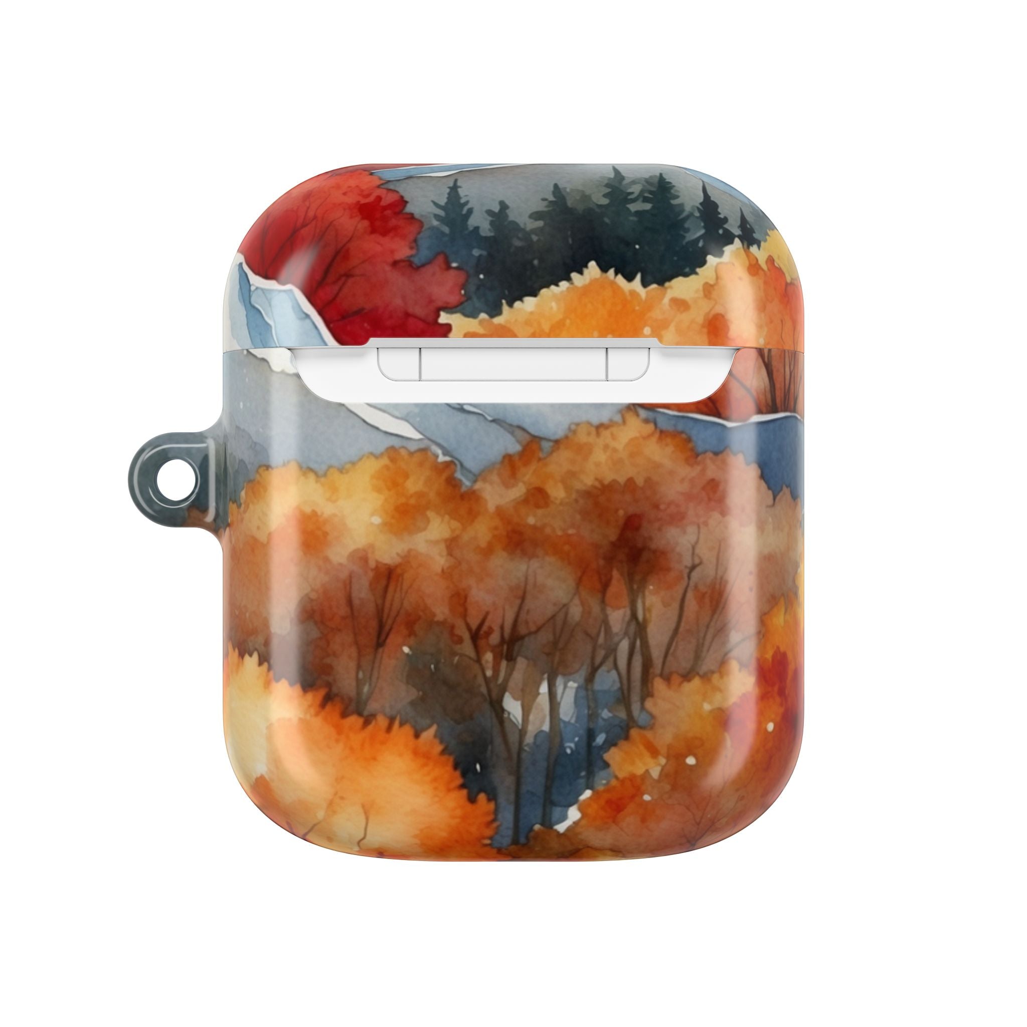Snowcapped Ember Mountains - AirPods Case