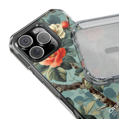Coral Blossom Tapestry iPhone 16 - Impact Clear+
