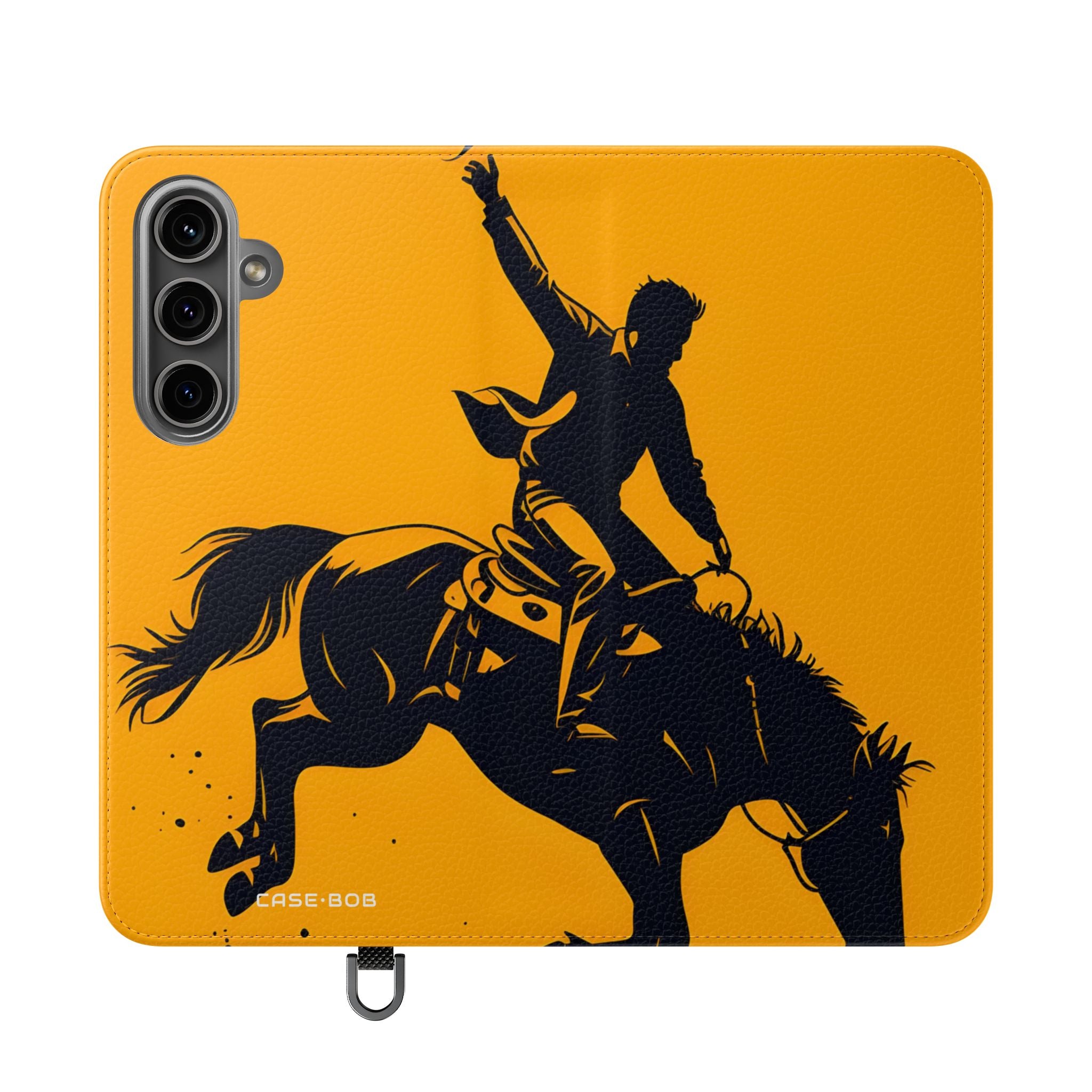 Bucking Cowboy Shadow - Samsung S24 Plus Case - Lompakkokotelo