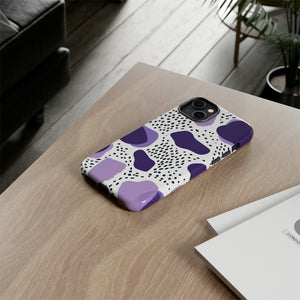 Purple Dots Elegance Case - Protective Phone Case