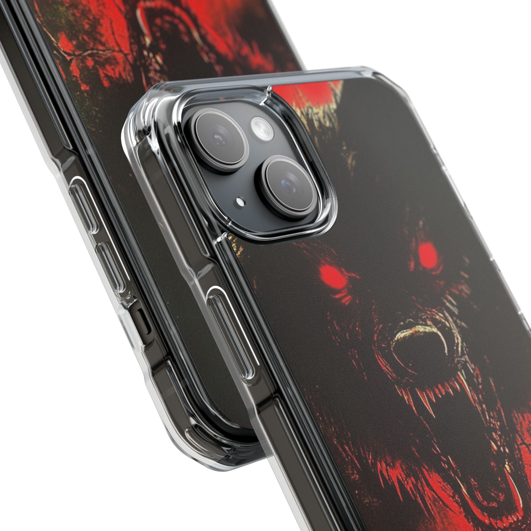 Bloodmoon Wolf's Lament iPhone 15 - Clear Impact Phone Case