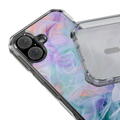 Purple Peach Whirl - Clear Impact iPhone 16 Phone Case