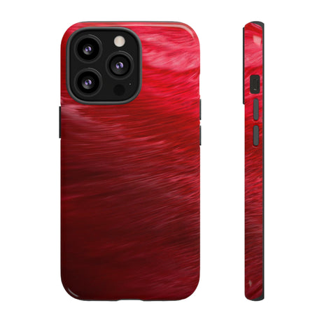 Red Feather Ink Art iPhone Case (Protective) iPhone 13 Pro Glossy Phone Case