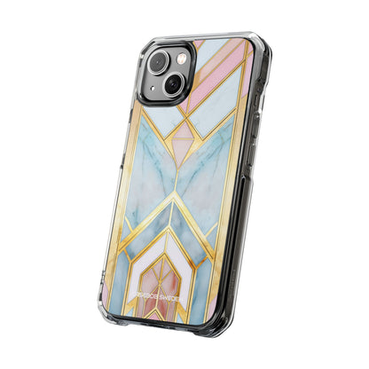 Gold Pink Art Deco - Clear Impact iPhone 14 Phone Case