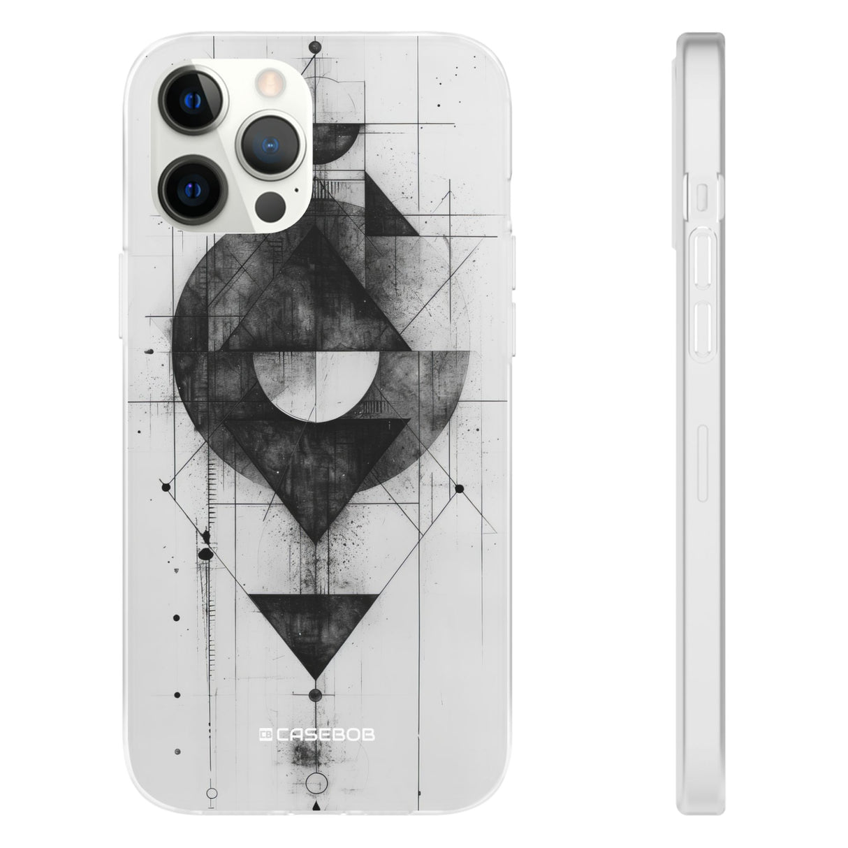 Monochrome Geometry | Flexible Phone Case for iPhone