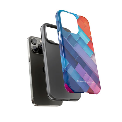 Vibrant GeoFlow iPhone 14 - Tough Phone Case