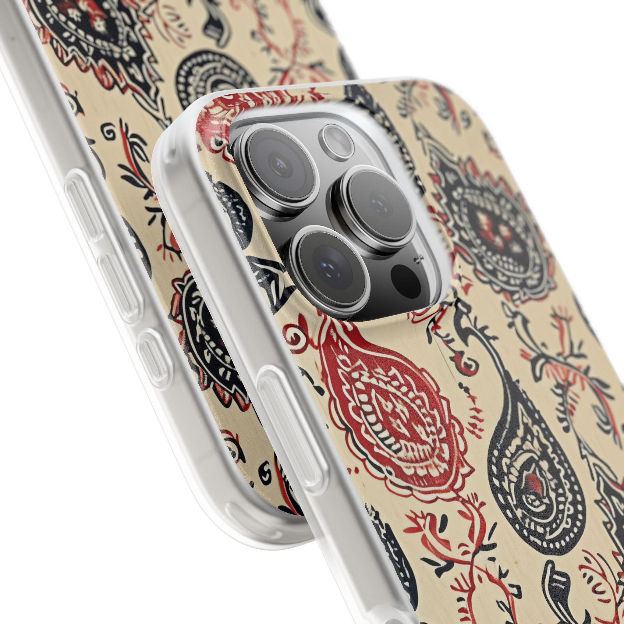 Vintage Paisley Elegance iPhone 16 - Flexi Phone Case