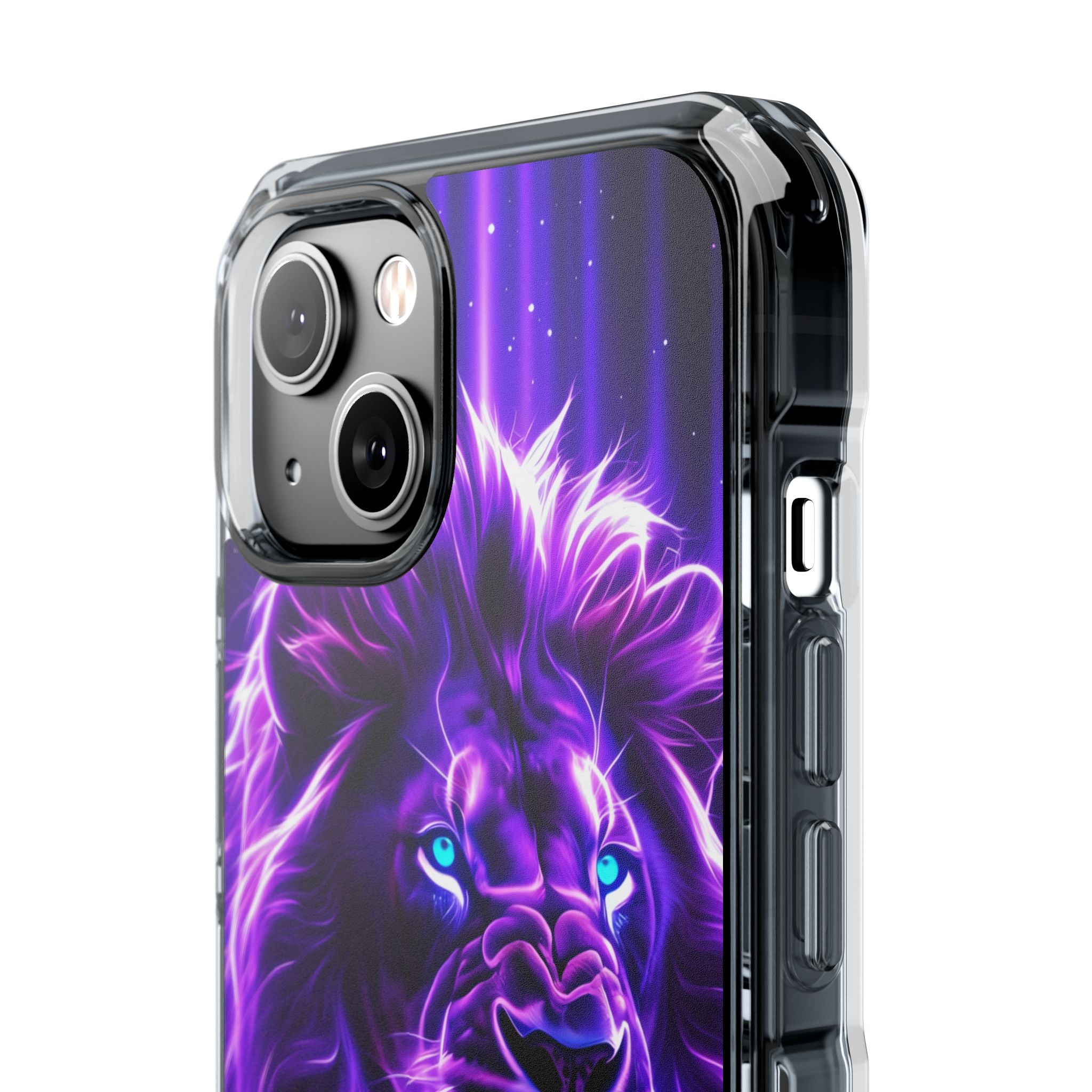Neon Lion Majesty iPhone Case - Impact