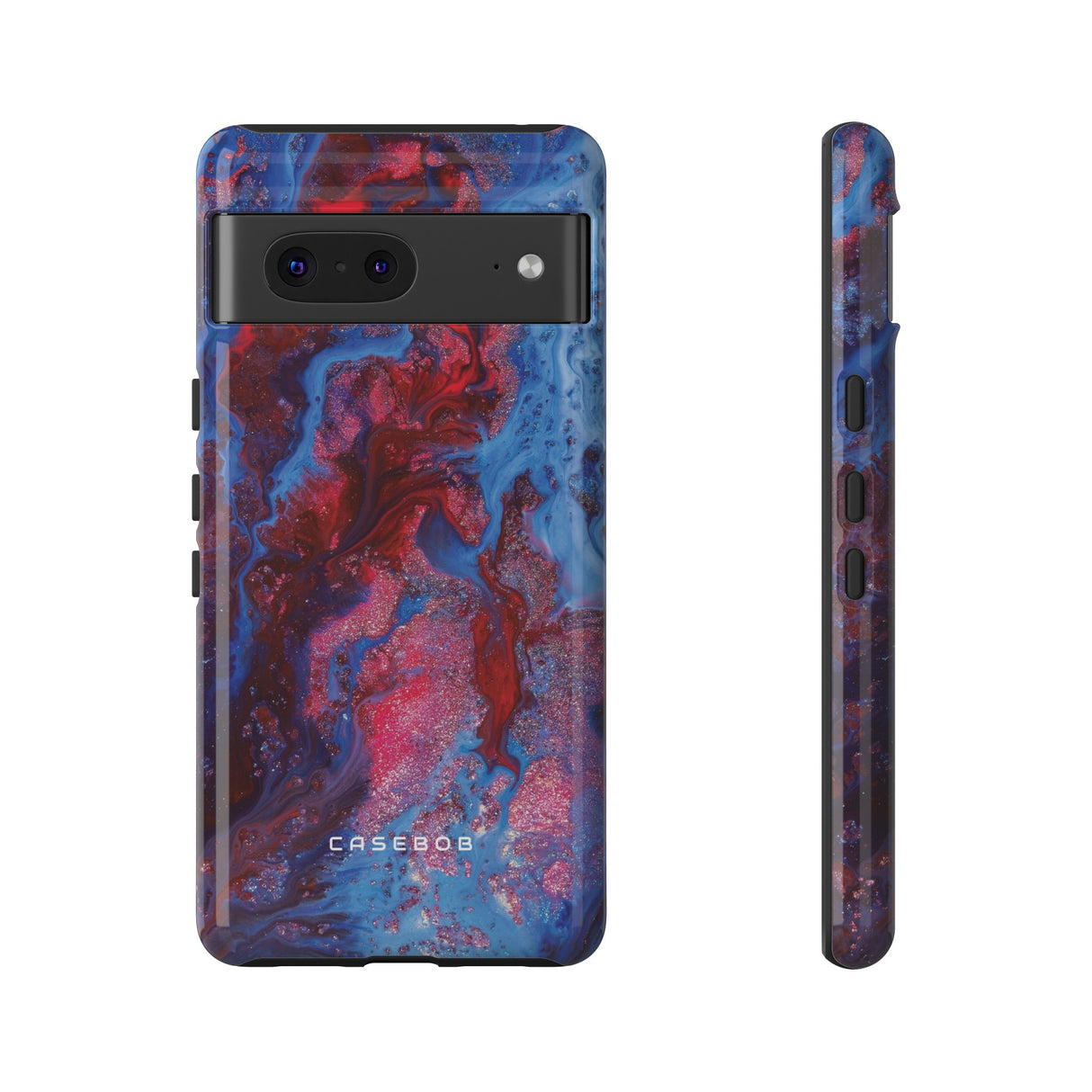 Deep Red Ink Art Phone Case - Protective - Protective Phone Case