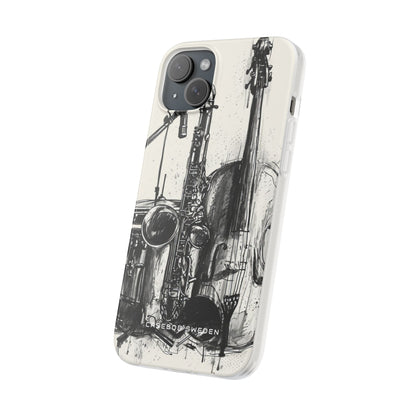 Jazz Instrument Line Symphony iPhone 15 - Flexi Phone Case