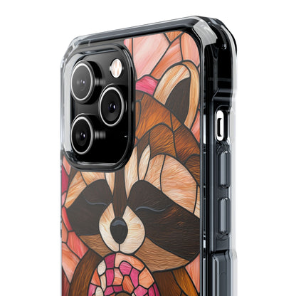 Raccoon Holds Donut iPhone Case - Impact