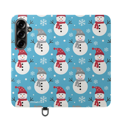 Lumihiutaleen hehku - Samsung S25 Case - Lompakkotasku