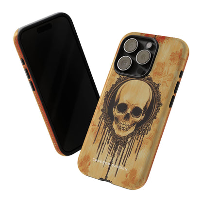 Gothic Skull Elegance iPhone 15 - Tough Phone Case