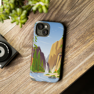 Waterfall at National Park - Protective Phone Case