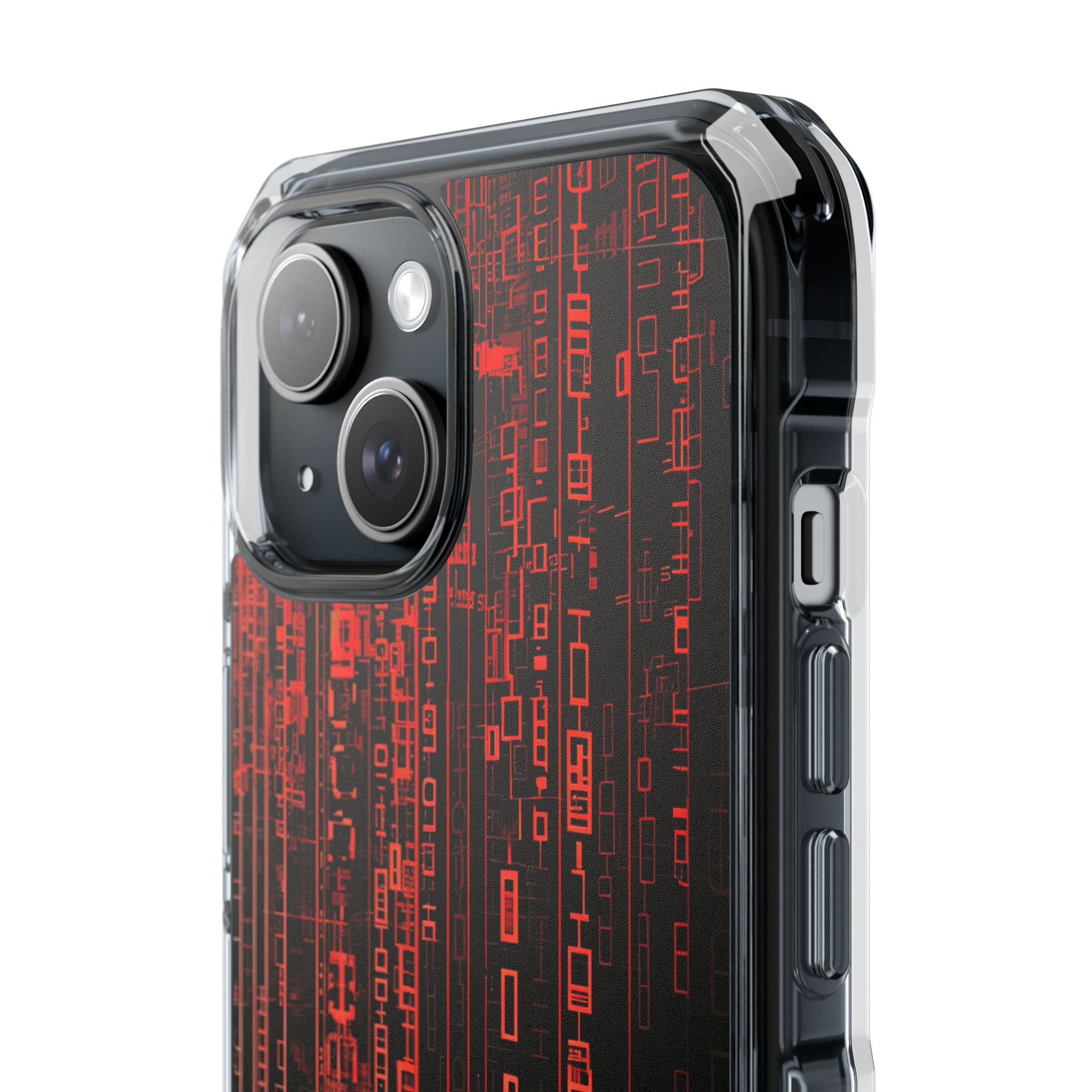 Red Stream Columns iPhone 15 Case - Impact