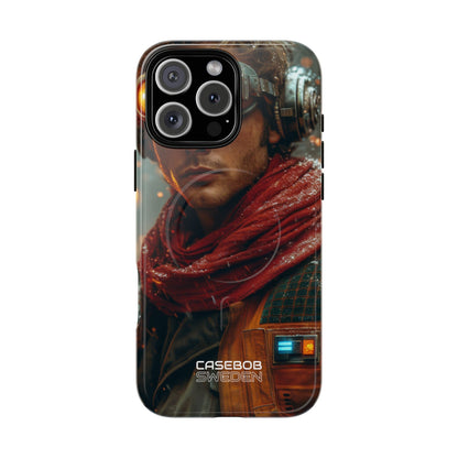 Futuristisk Steampunk Explorer iPhone 16 - Tough+