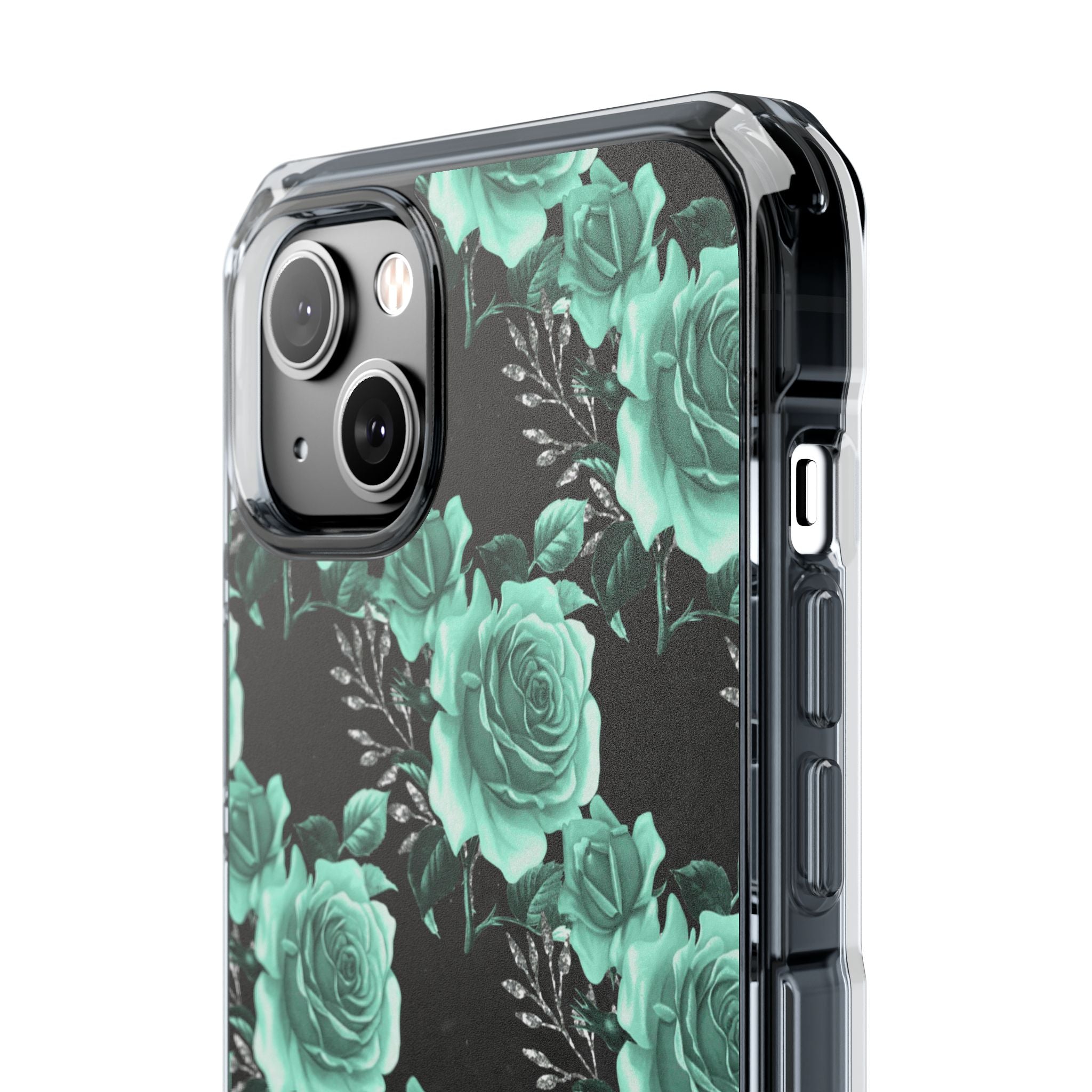 Turquoise Rose Symphony iPhone Case - Impact