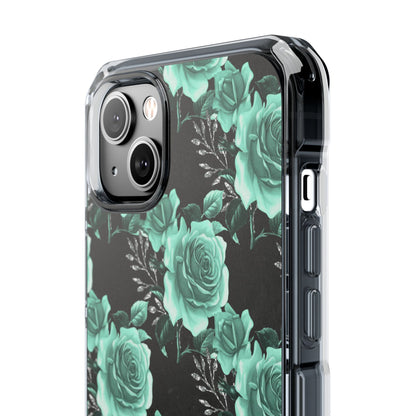 Turquoise Rose Symphony iPhone Case - Impact