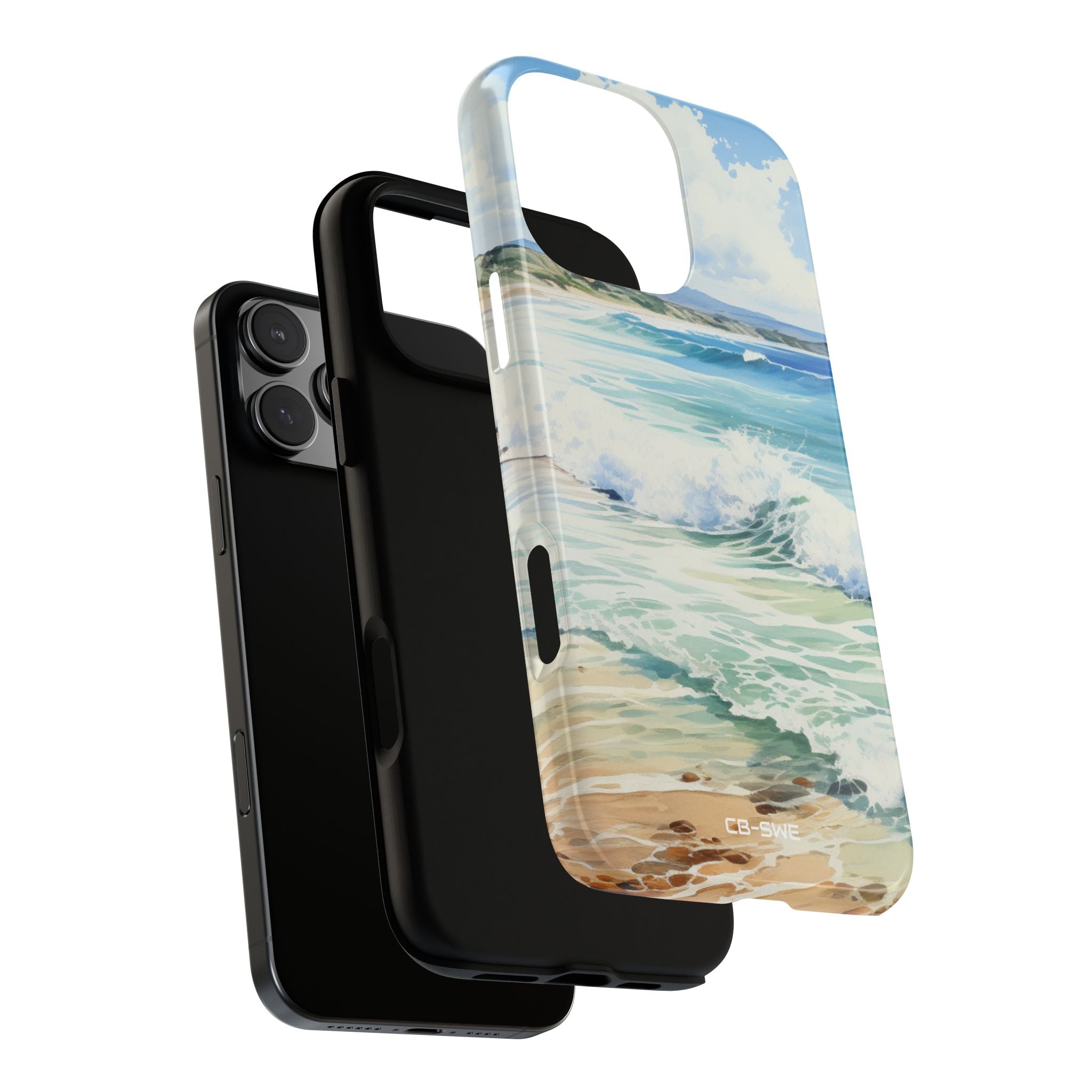 Serene Coastal Watercolors - iPhone Case