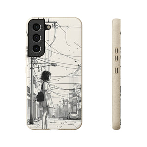 Urban Solitude Sketch | Biodegradable Phone Case