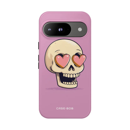 Heart Eyed Skull Google Pixel 9 Case - Tough