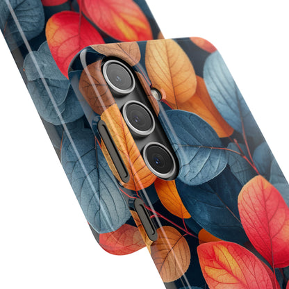 Vibrant Nature Leaves - Slim Samsung S24 Phone Case