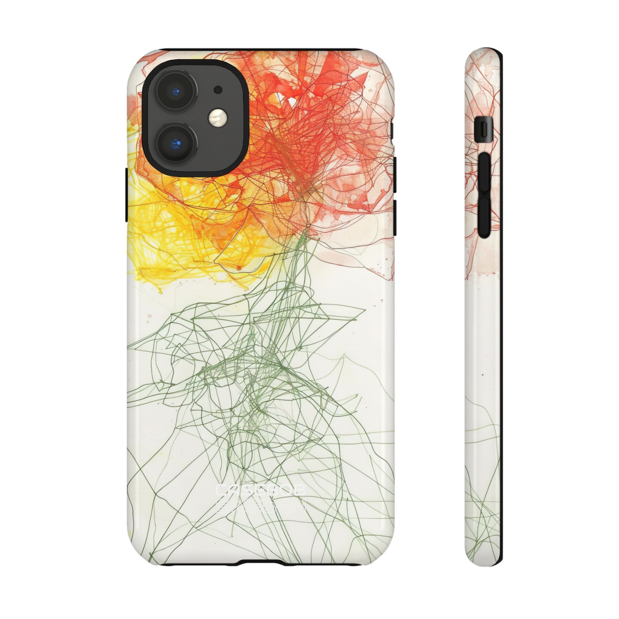 Fiery Blossom Tangle iPhone 11 - Tough